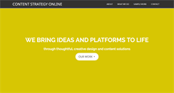 Desktop Screenshot of contentstrategyonline.com