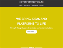 Tablet Screenshot of contentstrategyonline.com